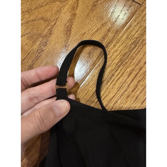 Free People Back On Track Top Cami Black Medium Closet Staple Basic Minimalist - Picture 3 of 6